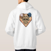 Mein Junge mag nicht immer schwingen, aber ich tue Hoodie (Rückseite)