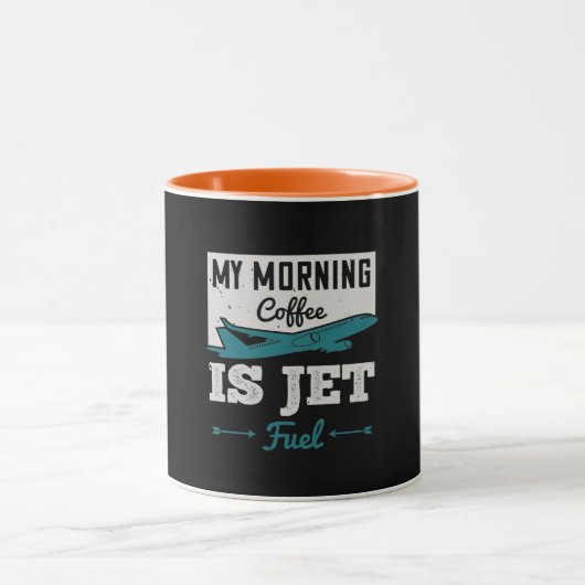 Mein Kaffee am Morgen ist Jet Fuel. Tasse (Zentrum)