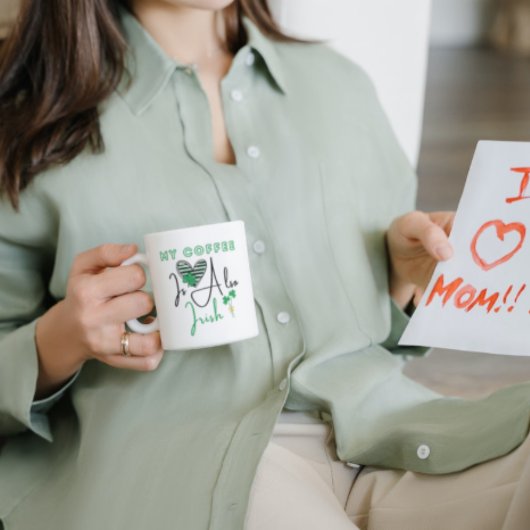 Mein Kaffee ist auch irischer Kaffee St Patrick's Kaffeetasse