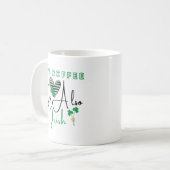 Mein Kaffee ist auch irischer Kaffee St Patrick's Kaffeetasse (Vorderseite Links)