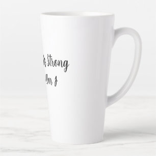 Mein Kaffee ist stark und ich auch Milchtasse