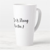 Mein Kaffee ist stark und ich bin es auch Milchtasse (Rechte Ecke)