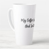 Mein Kaffee ist stark und ich bin es auch Milchtasse (Linke Ecke)