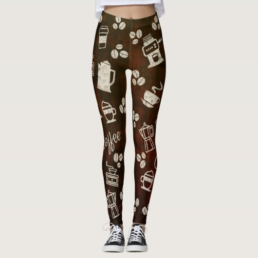 Mein Kaffee - Leggings (Vorderseite)