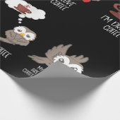 Mein Kaffee Moods Geschenk Owl Liebhaber Kaffee Ge Geschenkpapier (Ecke)