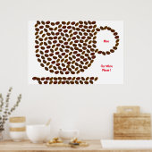 Mein Kaffee-Poster Poster (Küche)