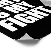 Mein Kampf gegen Lungenkrebs ist das Bewusstsein m Poster (Ecke)