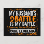 Mein Kampf zu 2 Leukämie-Mann Postkarte (Vorderseite)