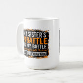 Mein Kampf zu 2 Leukämie-Schwester Kaffeetasse (Vorderseite Links)