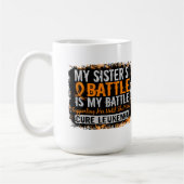 Mein Kampf zu 2 Leukämie-Schwester Kaffeetasse (Links)