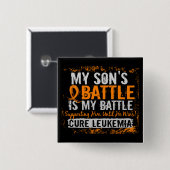 Mein Kampf zu 2 Leukämie-Sohn Button (Vorne & Hinten)