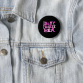 Mein Kämpfer Era Groovy Brustkrebs Bewusstsein ros Button (Beispiel)
