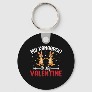 Mein Känguru ist mein Valentinstag - Tierliebhaber Schlüsselanhänger