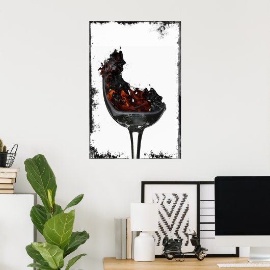 Mein kaputtes Glas Poster (Heimbüro)