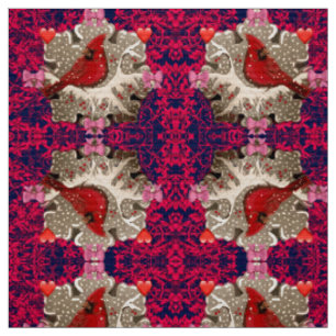 Mein Kardinal Valentine Fabric Stoff