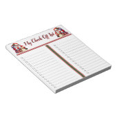 Mein Karo für Urlaub Notizblock (angewinkelt)