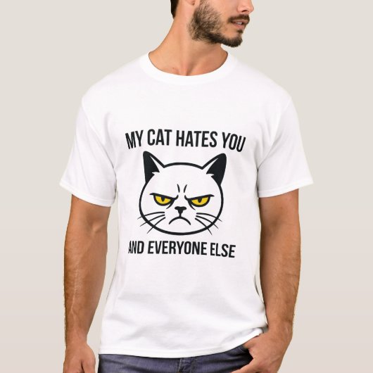 Mein Kater hasst dich Tee | Sarcastic Cat Owner Ta (Vorderseite)