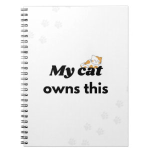 Mein Katze Besitzt Dieses Lustige Katzen Notizbuch Notizblock