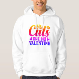 Mein Katzen Sind Mein Valentins Hoodie – Lustiger 