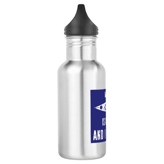 Mein Kayak ruft und ich muss gehen Edelstahlflasche (Links)