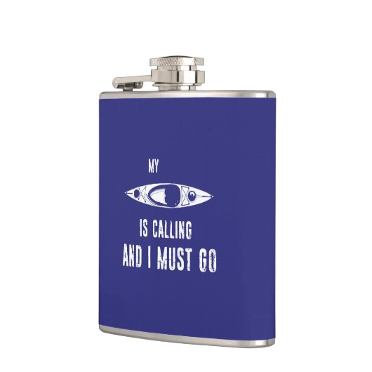 Mein Kayak ruft und ich muss gehen Flachmann (Links)