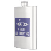 Mein Kayak ruft und ich muss gehen Flachmann (Links)