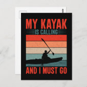 Mein Kayak ruft und ich muss gehen Postkarte (Vorne/Hinten)