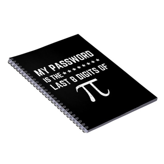 Mein Kennwort ist das letzte 8-stellige Pi Notizblock (Rechte Seite)