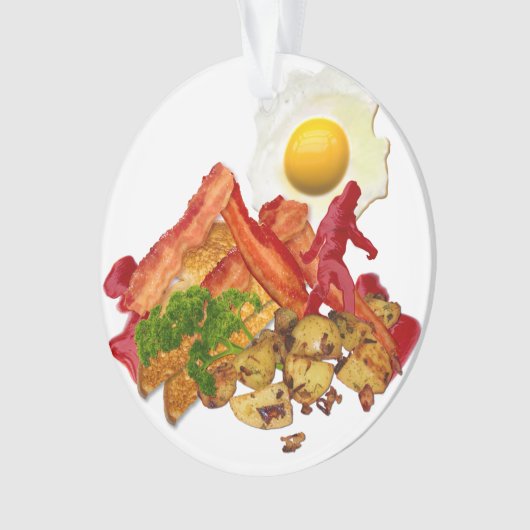 Mein Ketchup Gone Squatchin für Bacon-Dekoration Ornament (Vorderseite)