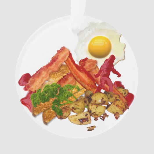 Mein Ketchup Gone Squatchin für Bacon-Dekoration Ornament (Vorderseite)