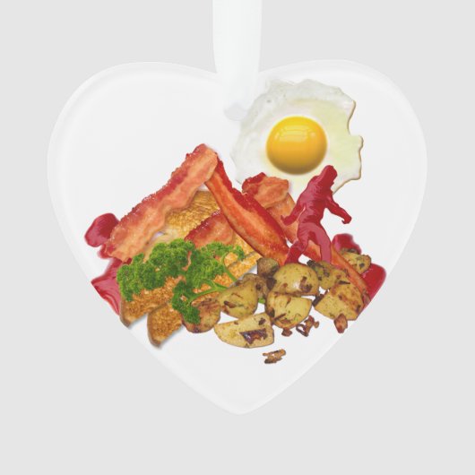 Mein Ketschup gegangenes Squatchin für Speck-Dekor Ornament (Vorderseite)