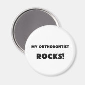 MEIN Kieferorthopäden ROCKS! Magnet (Vorderseite/Rückseite)