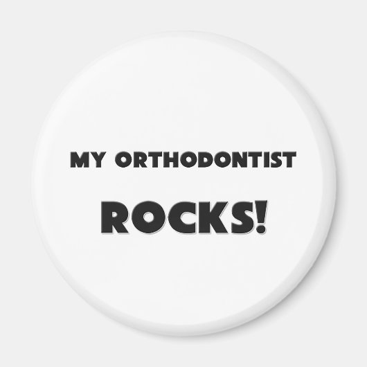 MEIN Kieferorthopäden ROCKS! Magnet (Vorne)