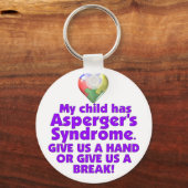 Mein Kind hat Asperger Schlüsselanhänger (Vorderseite)