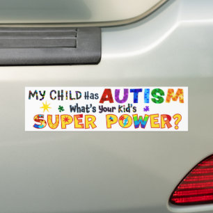 Mein Kind hat AUTISM Was ist der SUPER-POWER Ihres Autoaufkleber