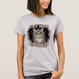 Mein Kind hat Pfoten Katze Mama Tee