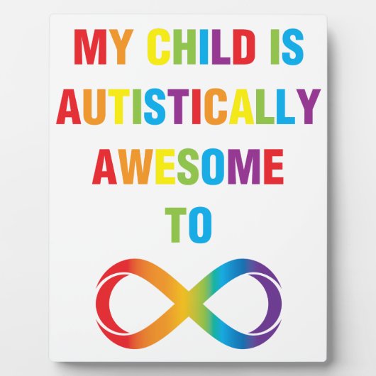 Mein Kind ist autistisch Phantastisch unendlich Fotoplatte (Vorderseite)