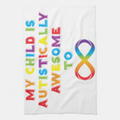Mein Kind ist autistisch Phantastisch unendlich Geschirrtuch (Vertikal)