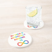 Mein Kind ist autistisch Phantastisch unendlich Getränkeuntersetzer (Seite)