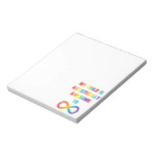 Mein Kind ist autistisch Phantastisch unendlich Notizblock (Rotiert)