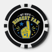 Mein Kind ist der größte Lüfter | #1 Foam Finger P Pokerchips (Vorderseite)