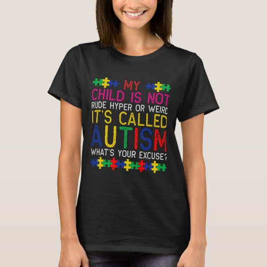 Mein Kind ist nicht undurchsichtig Hyper oder selt T-Shirt (Vorderseite)