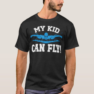 Mein Kind Kann Fliegen Schwimmen Vater Von Einem S T-Shirt