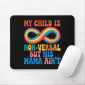 Mein Kind mag unverblümt sein, aber seine Mutter i Mousepad (Mit Mouse)