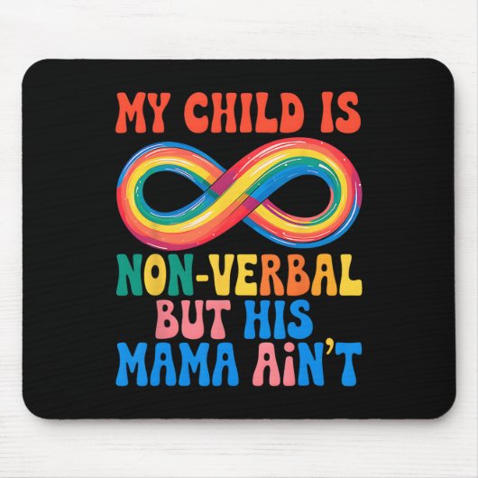 Mein Kind mag unverblümt sein, aber seine Mutter i Mousepad (Vorne)