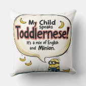 Mein Kind spricht "Toddlernese" Throw Kissen (Rückseite)
