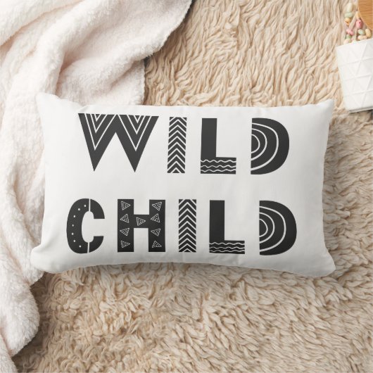 Mein Kind "Wild Child" Einzigartiges Baby Room Sca Lendenkissen (Decke)