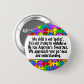 Mein Kind wird nicht verdorben Button (Vorne & Hinten)