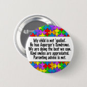 Mein Kind wird nicht verdorben Button (Vorne & Hinten)