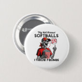 Mein Kind wirft weich - ich werfe F-Bomben - Lusti Button (Vorne & Hinten)